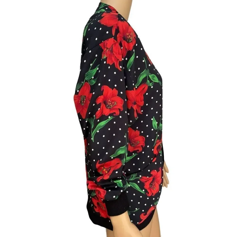 Toni Todd vintage oversized floral blazer shoulder pads size S